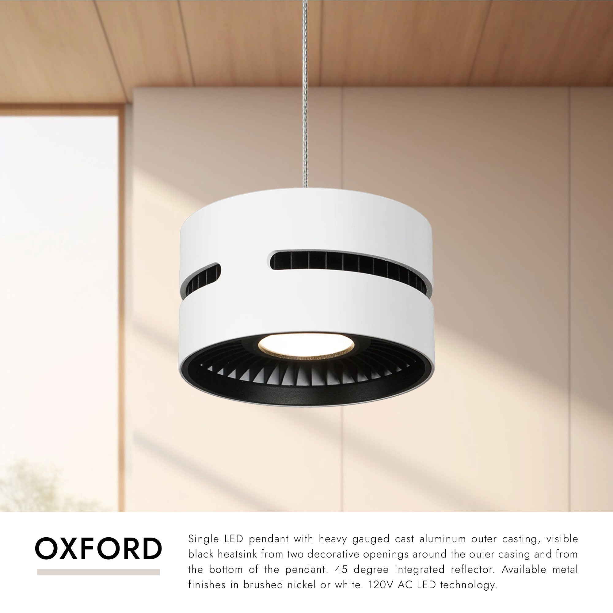 Oxford 5-in Pendant