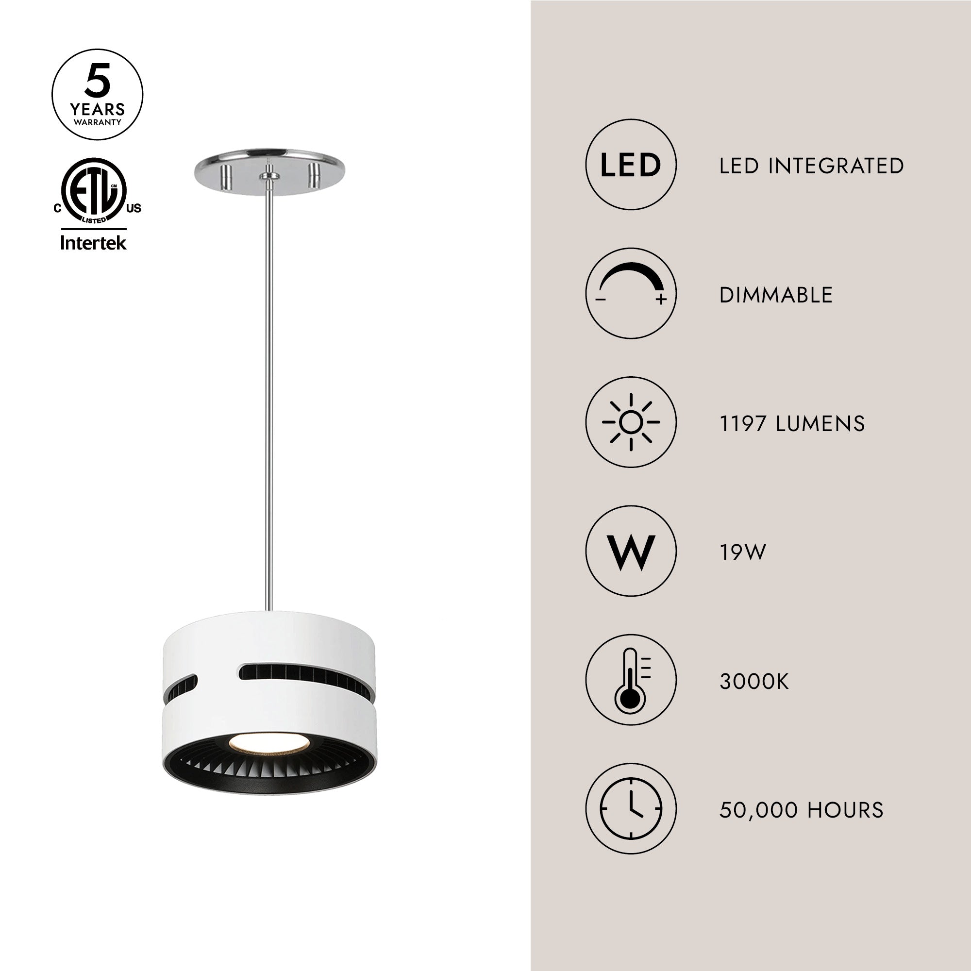 Oxford 5-in Pendant