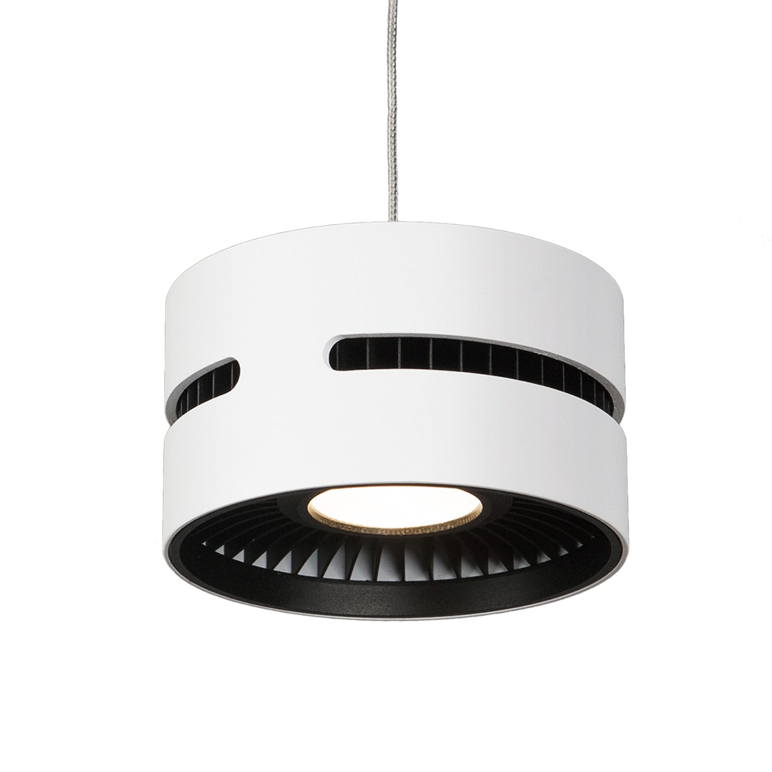 Oxford 5-in Pendant — White