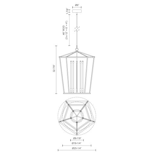 Delphine 29-in Pendant