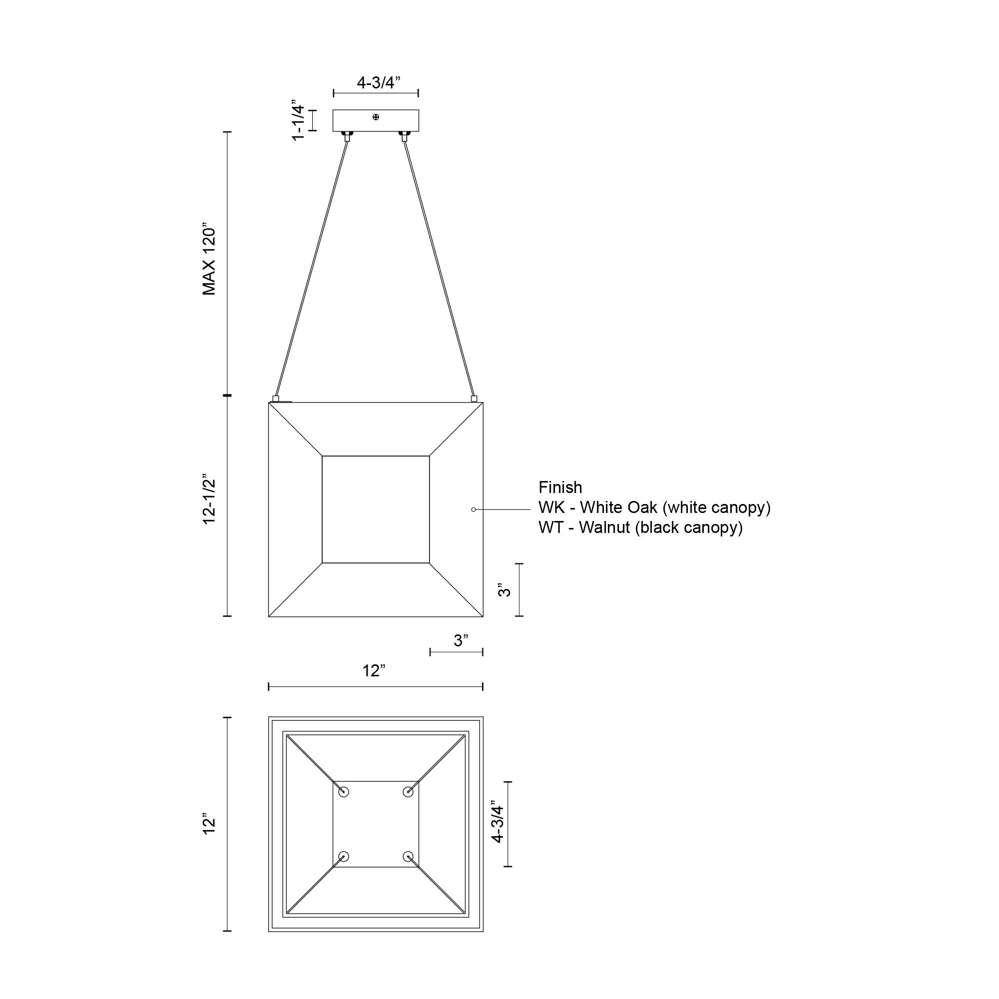 Morina 12-in Pendant