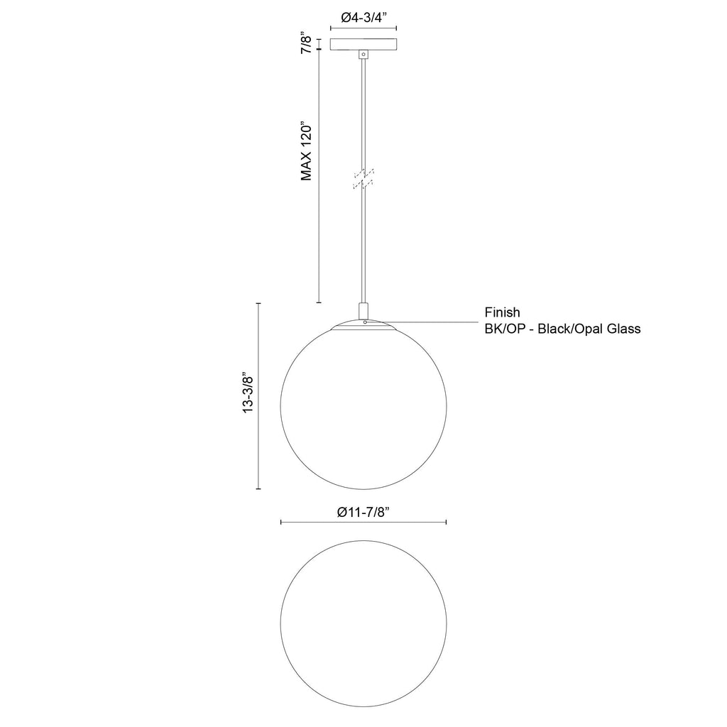 Marco 12-in Pendant