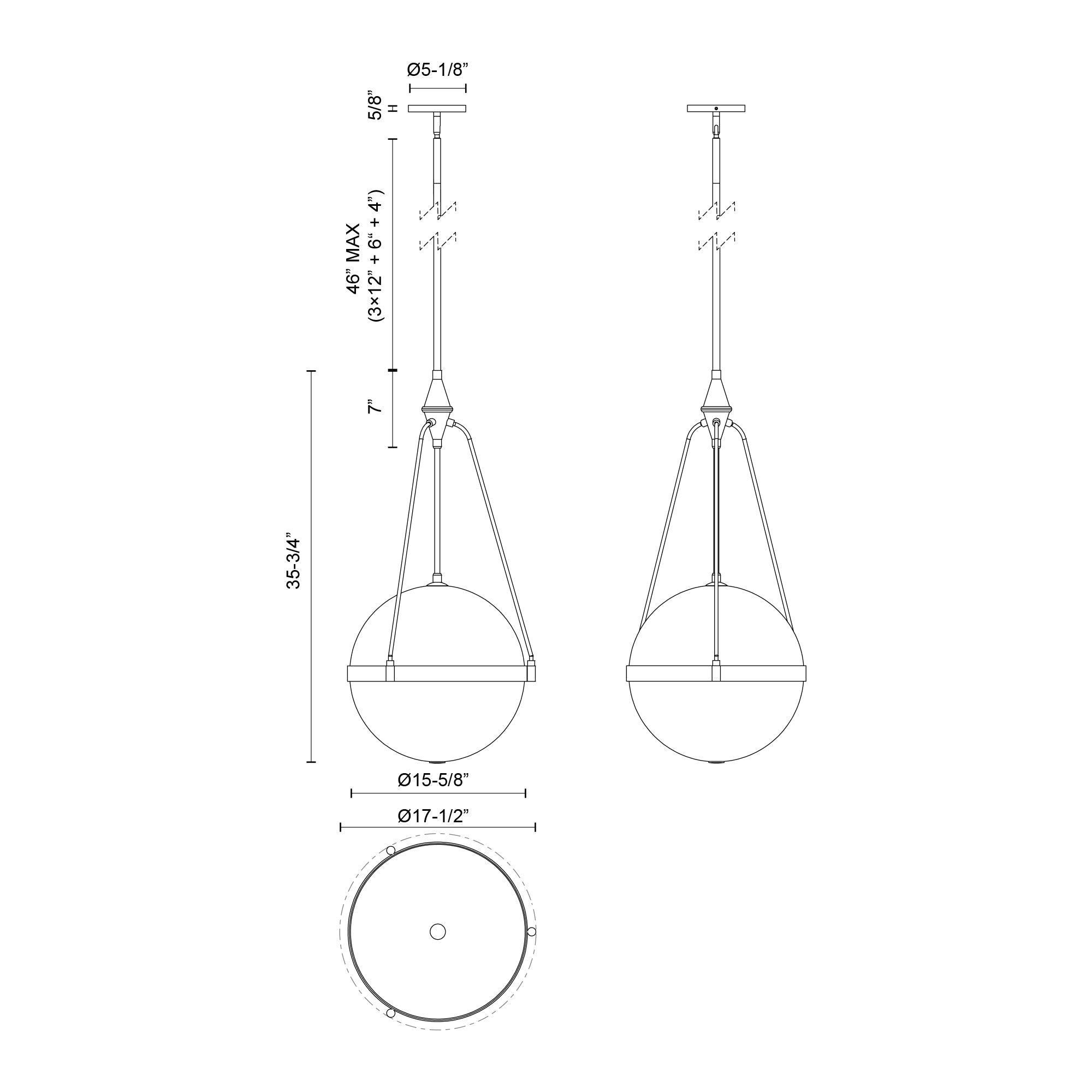 Harmony 18-in Pendant