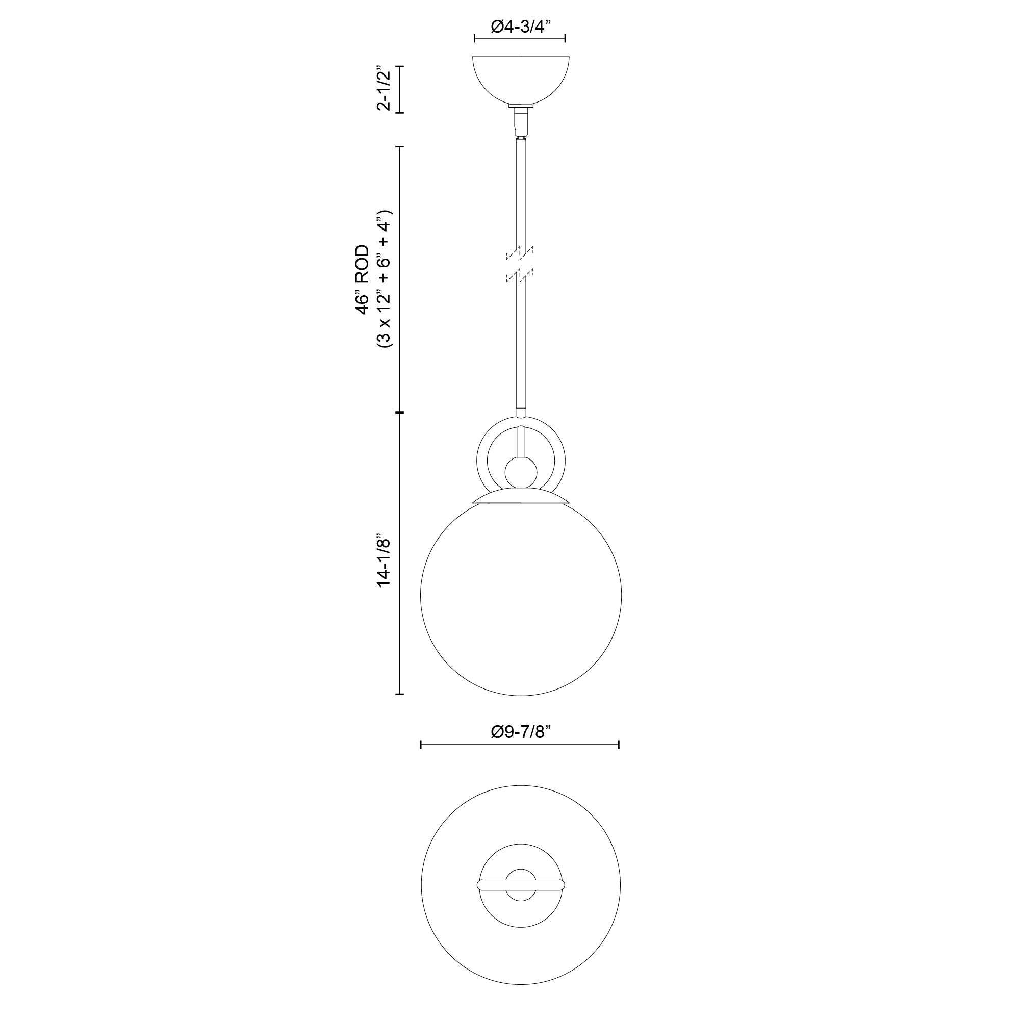 Fiore 10-in Pendant
