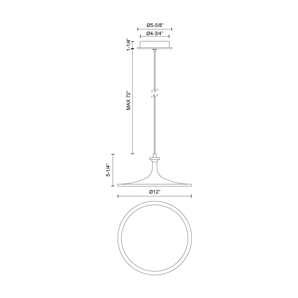 Issa 12-in Pendant