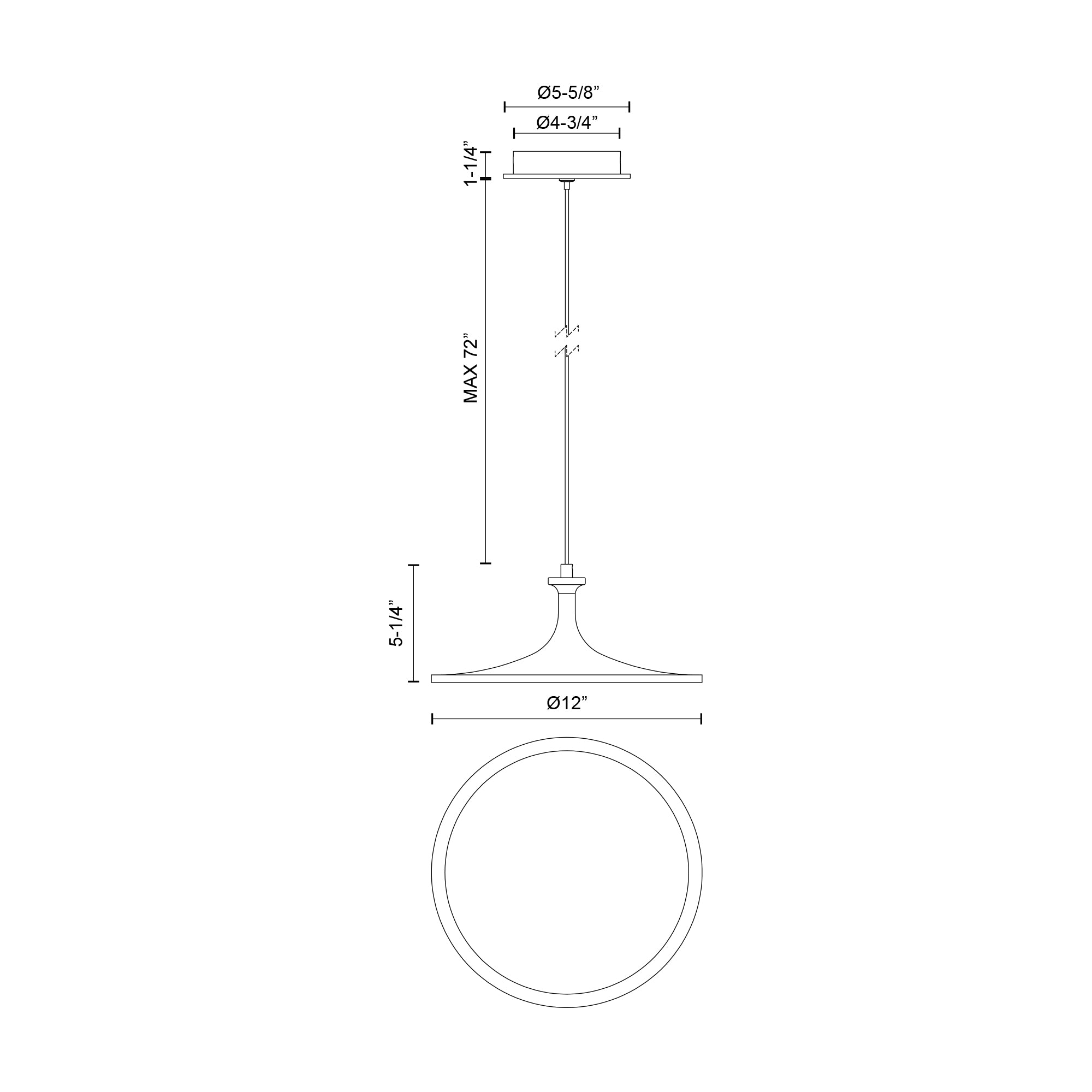 Issa 12-in Pendant