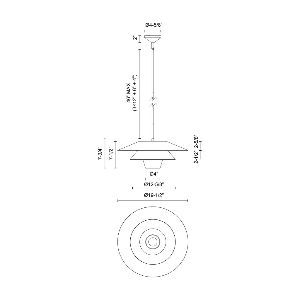 Tetsu 20-in Pendant