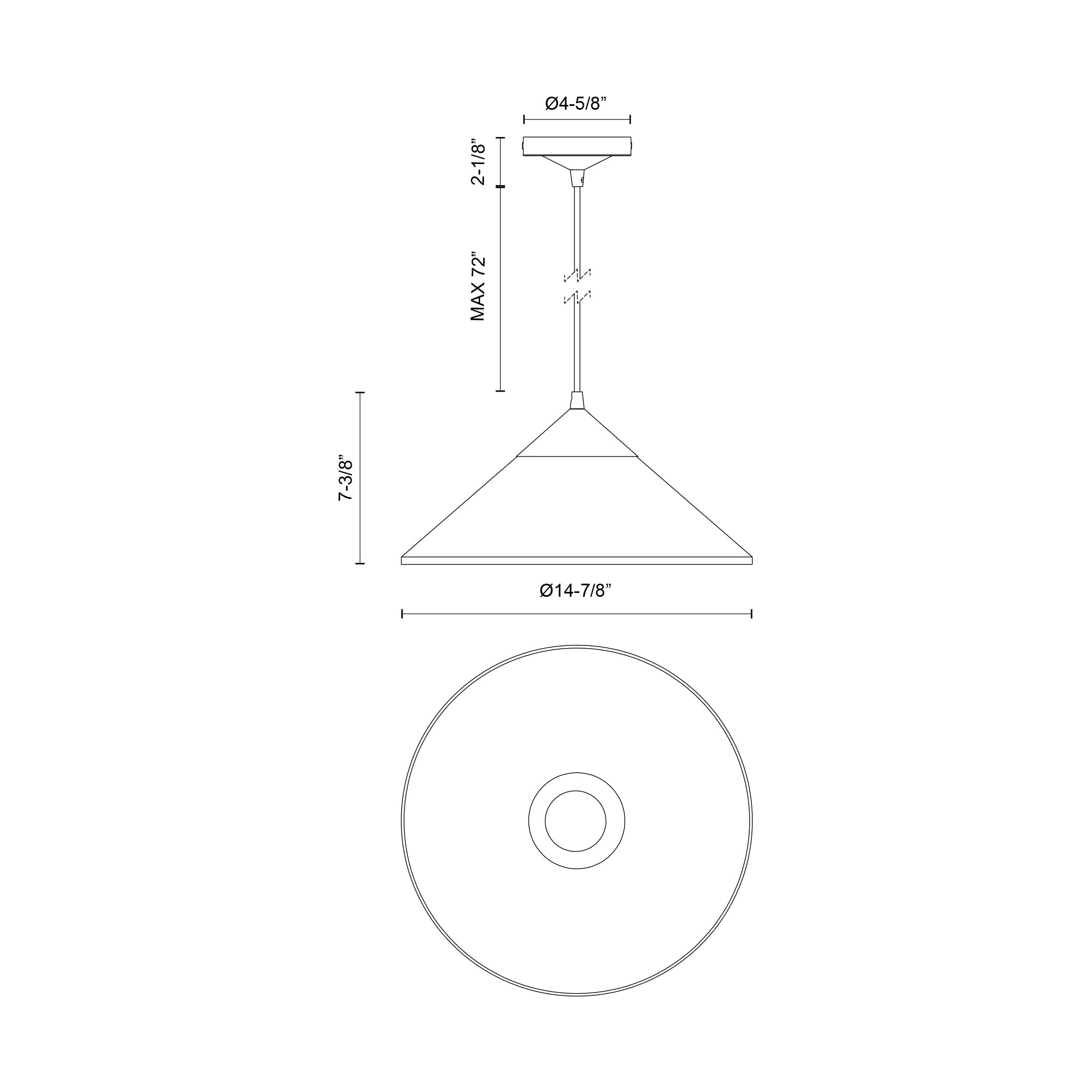 Mauer 15-in Pendant