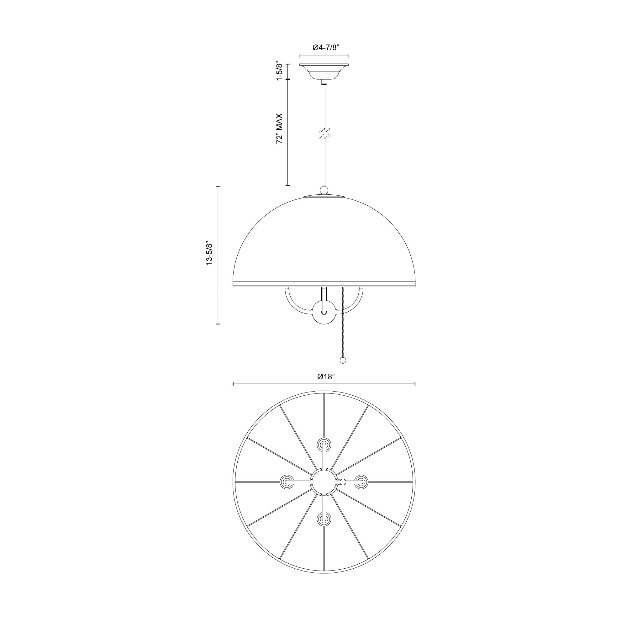 Crosby 18-in Pendant
