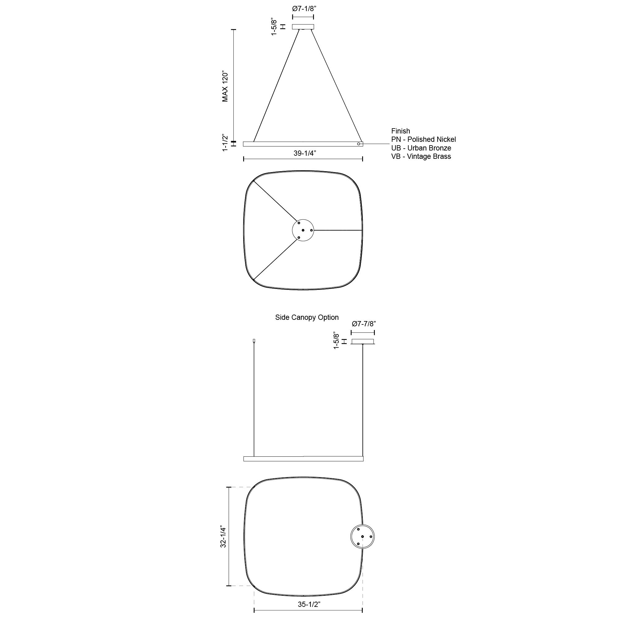 Yukon 40-in Pendant