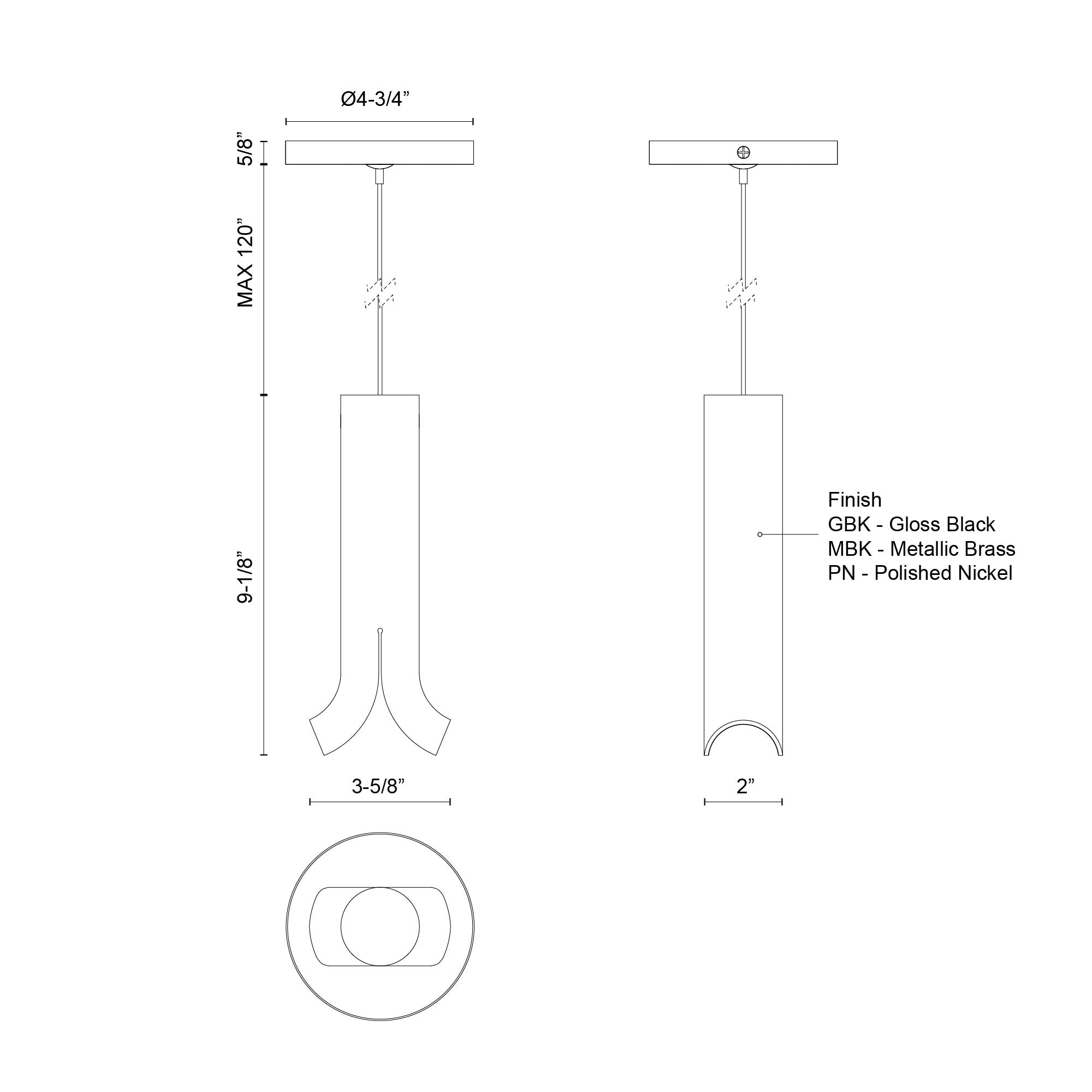 Husk 9-in Pendant