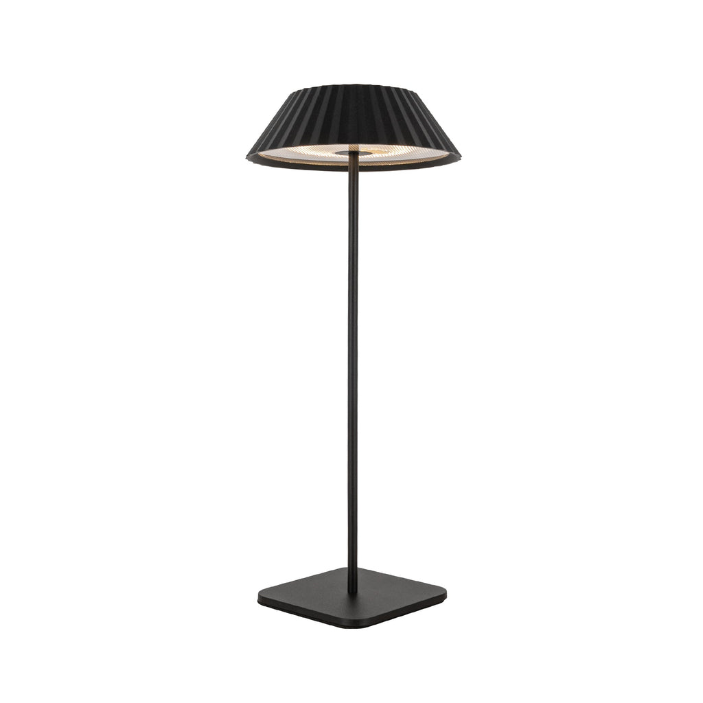 Pela 14-in Table Lamp — Black