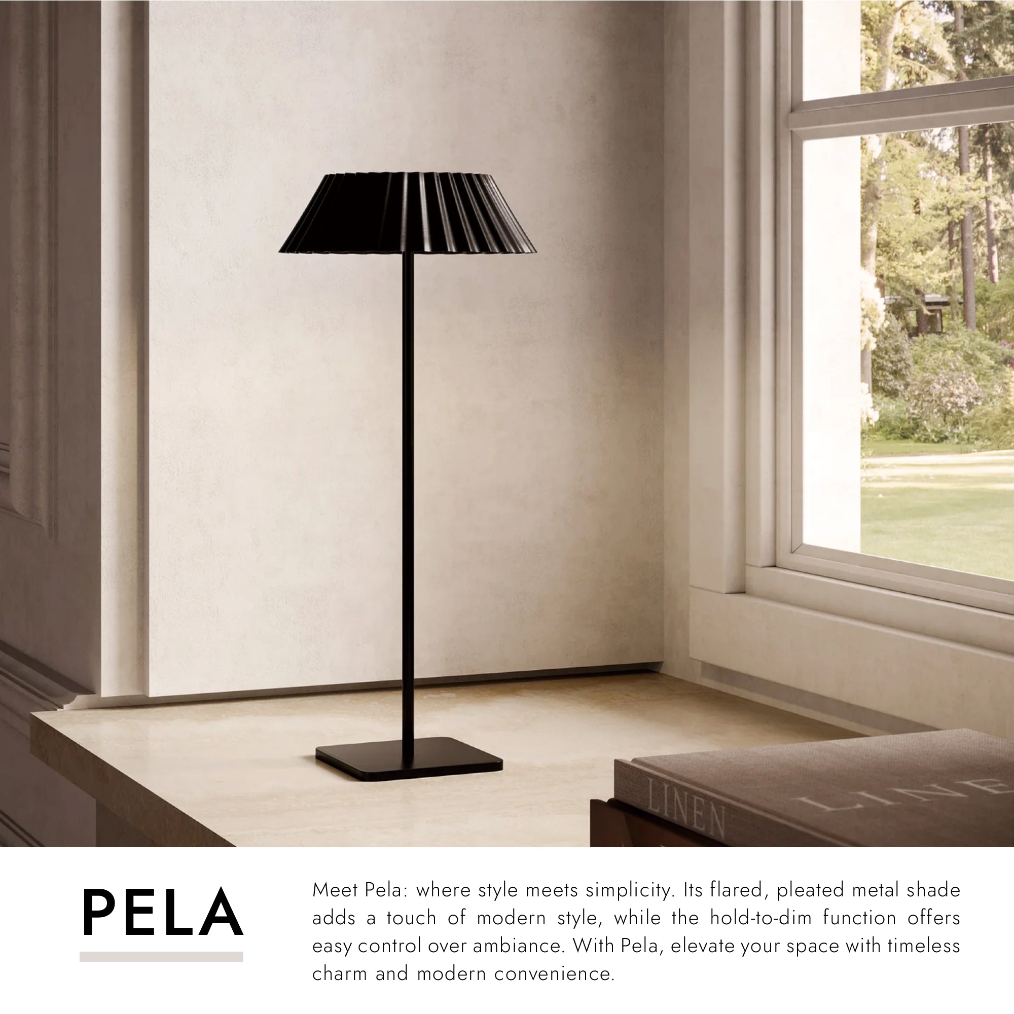 Pela 14-in Table Lamp