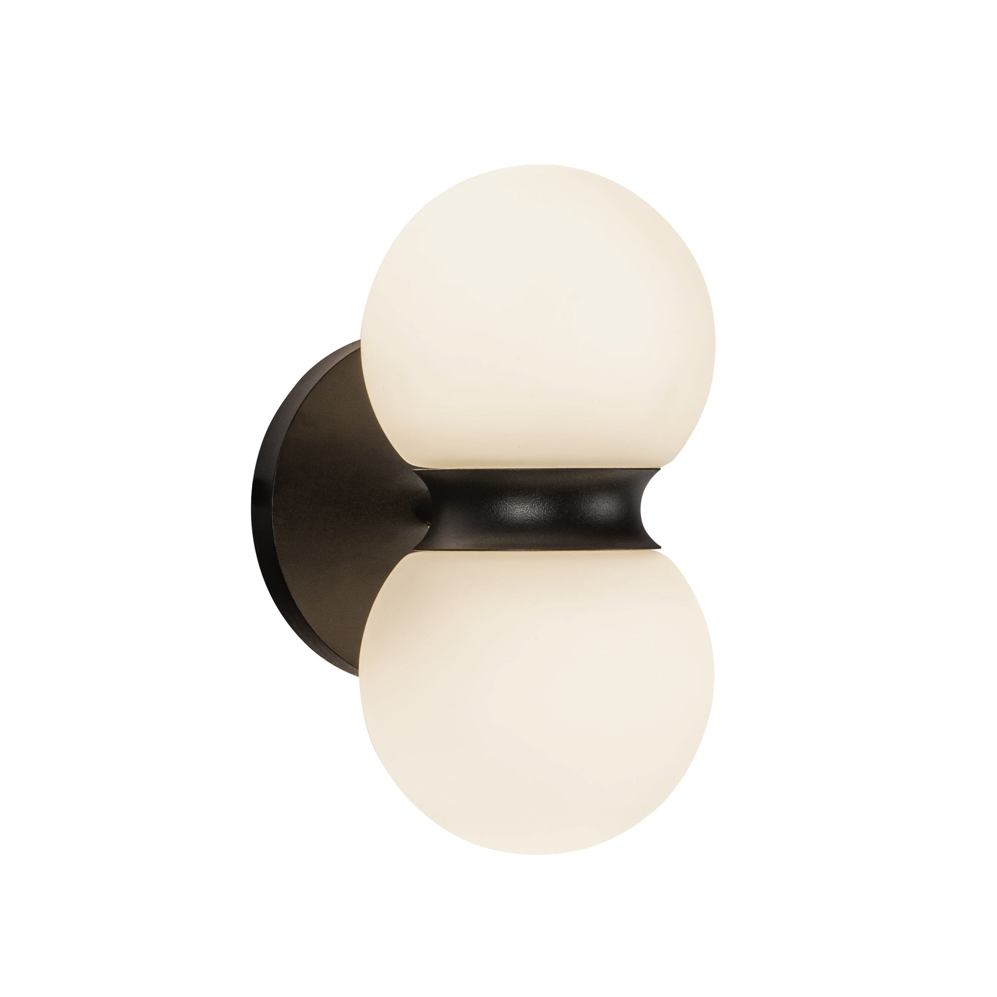 Peri 9-in Exterior Wall — Black/Opal Glass