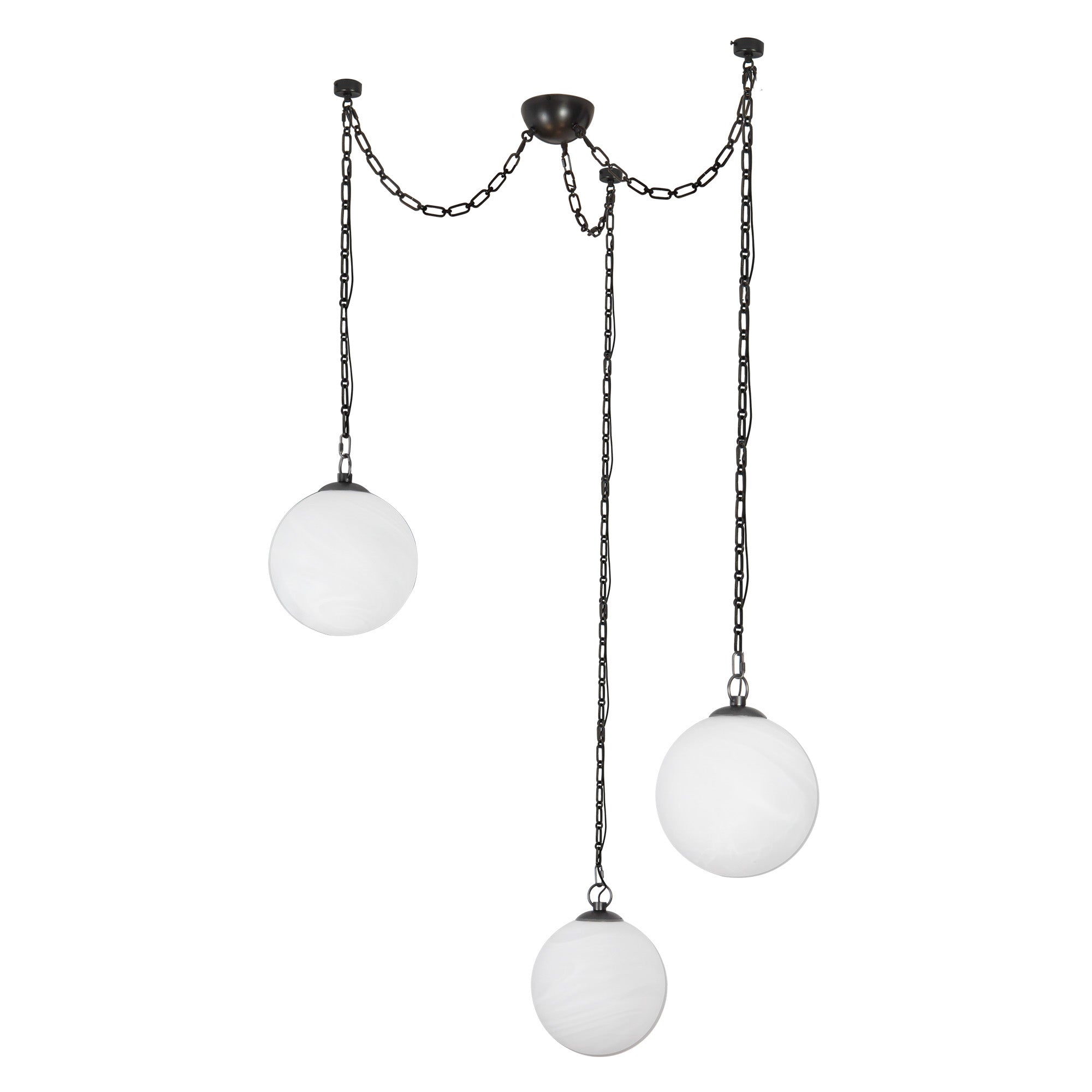 Petra 12-in 3-Head Chandelier