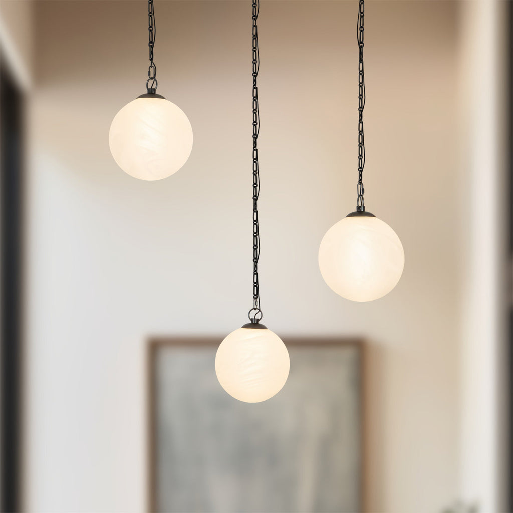 Petra 12-in 3-Head Chandelier