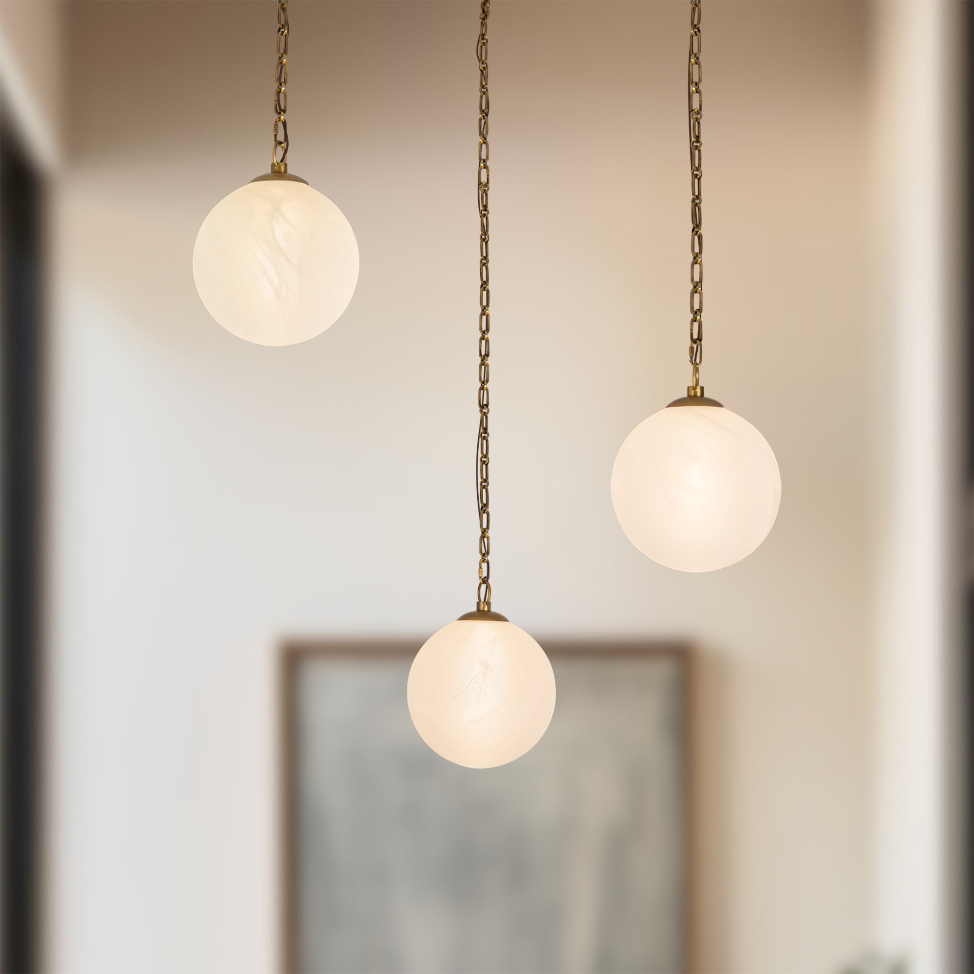 Petra 12-in 3-Head Chandelier