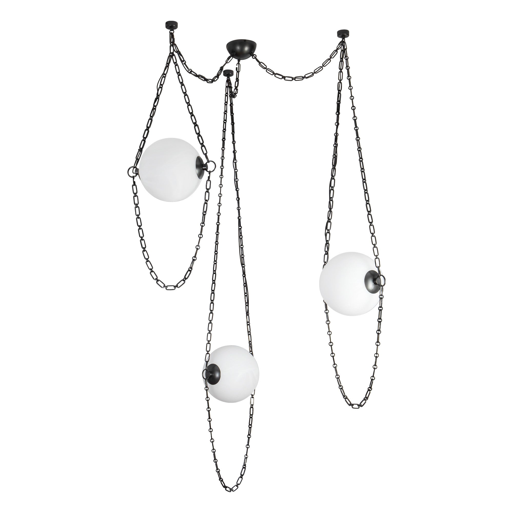 Petra 10-in 3-Head Chandelier