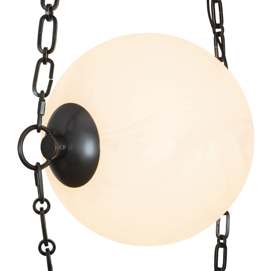 Petra 10-in 3-Head Chandelier