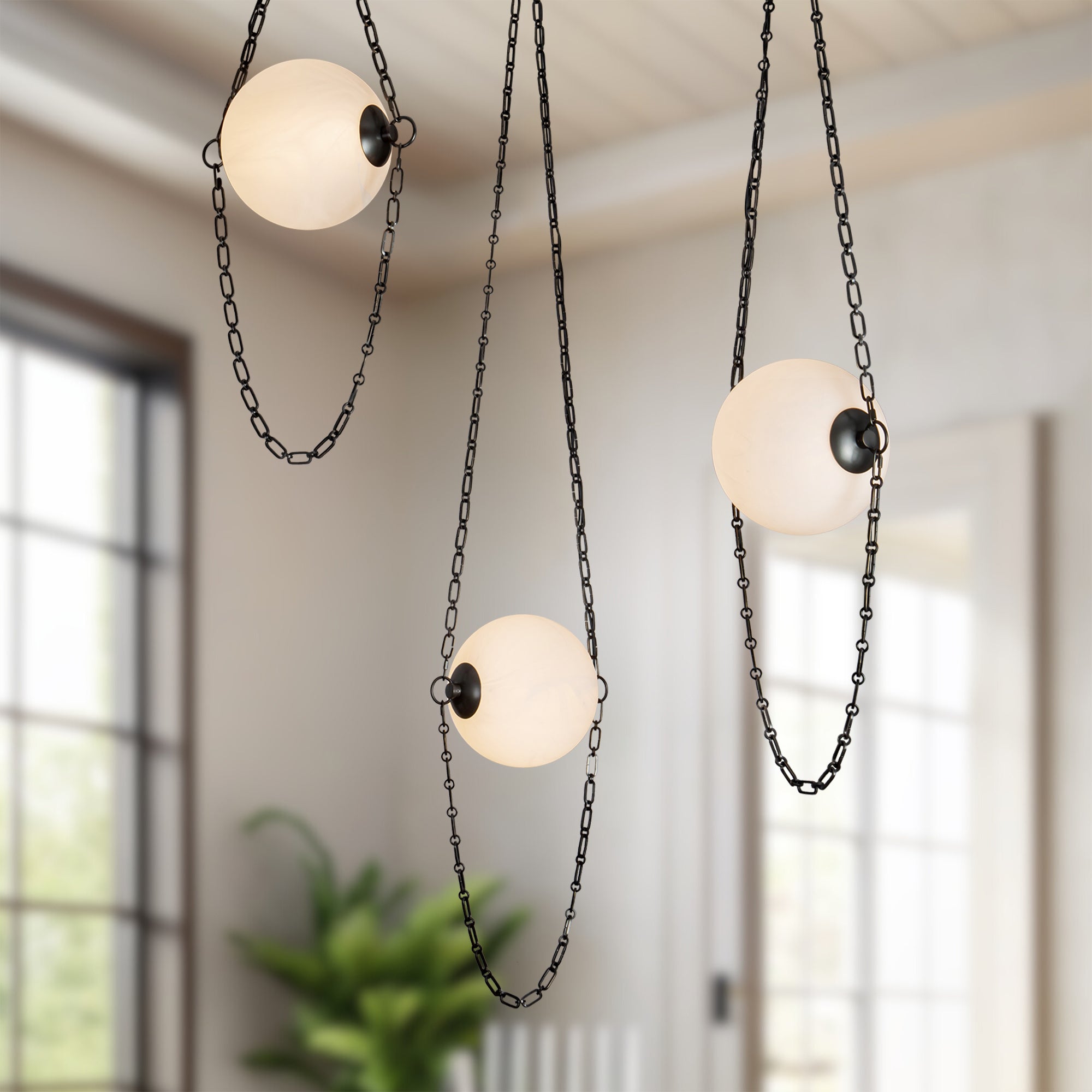 Petra 10-in 3-Head Chandelier