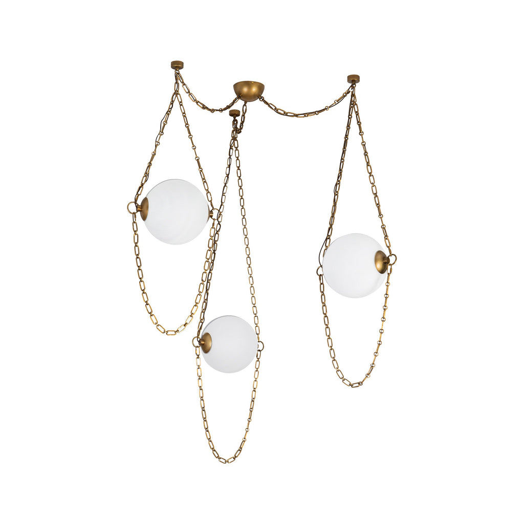 Petra 10-in 3-Head Chandelier
