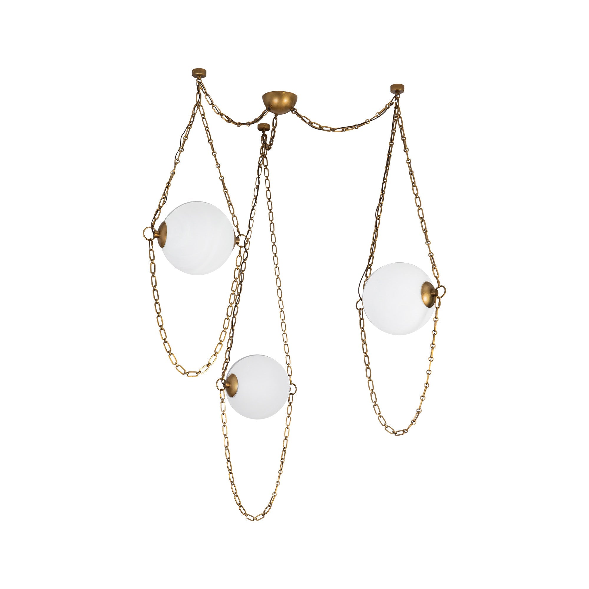 Petra 10-in 3-Head Chandelier