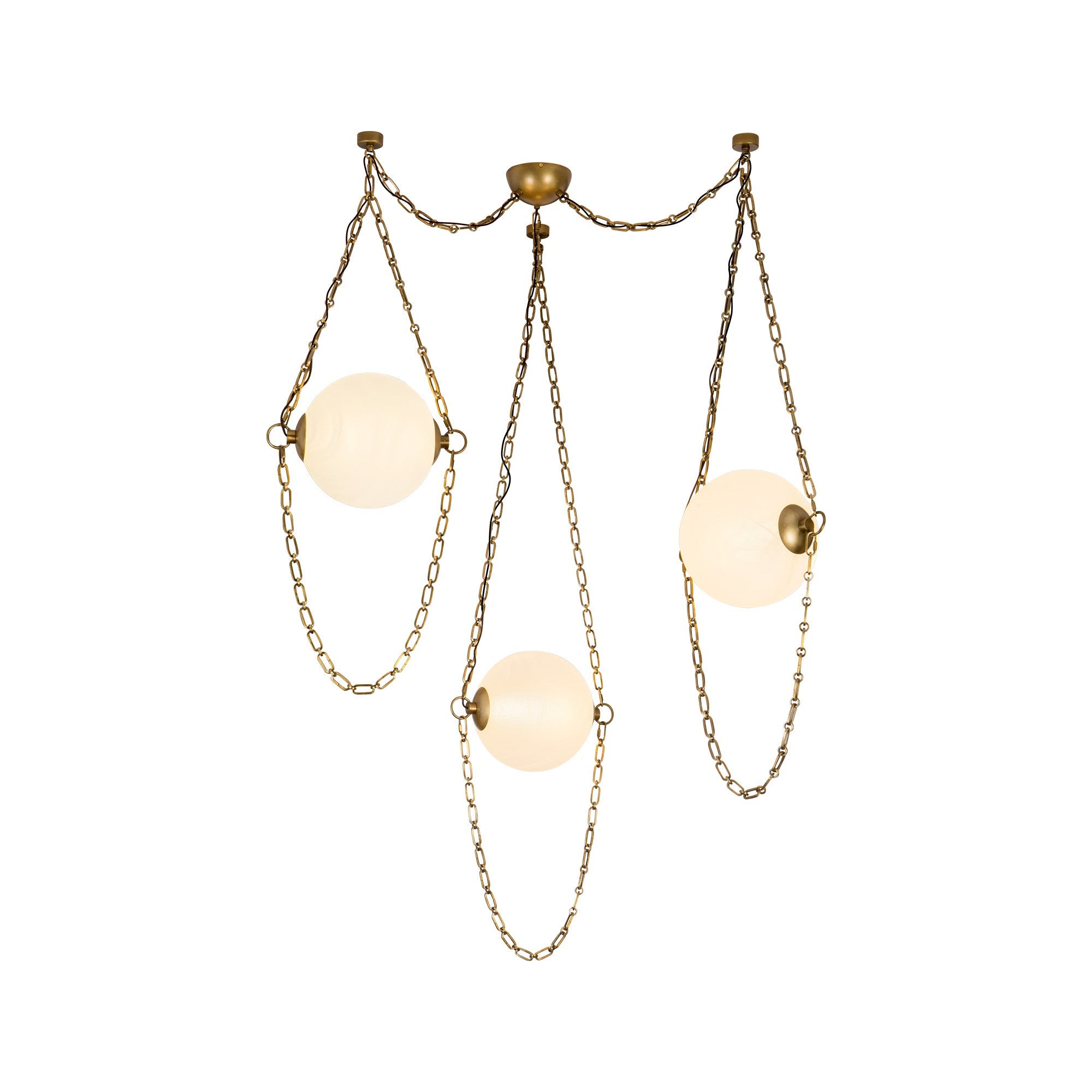 Petra 10-in 3-Head Chandelier
