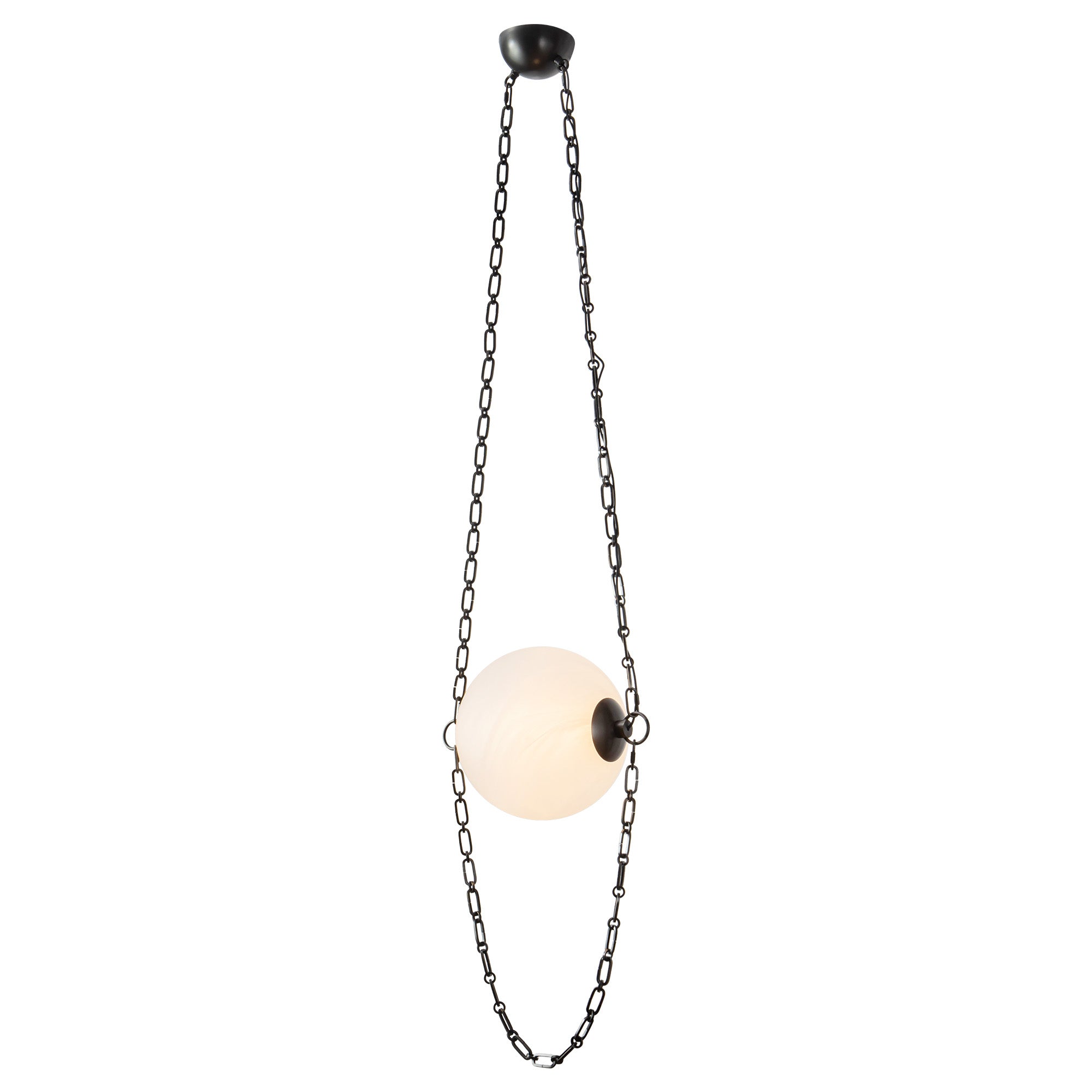 Petra 10-in Pendant — Urban Bronze/Cloudy Glass
