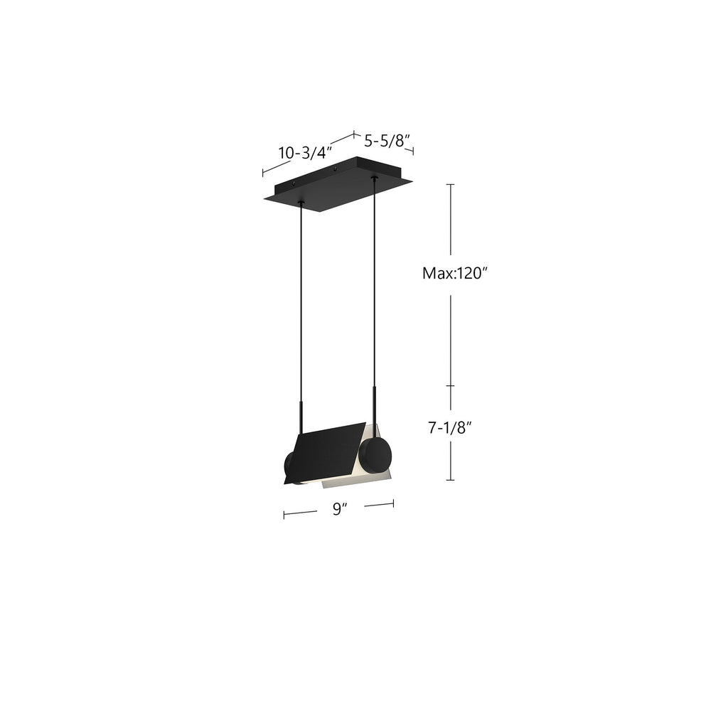 Phoenix 9-in Linear Pendant
