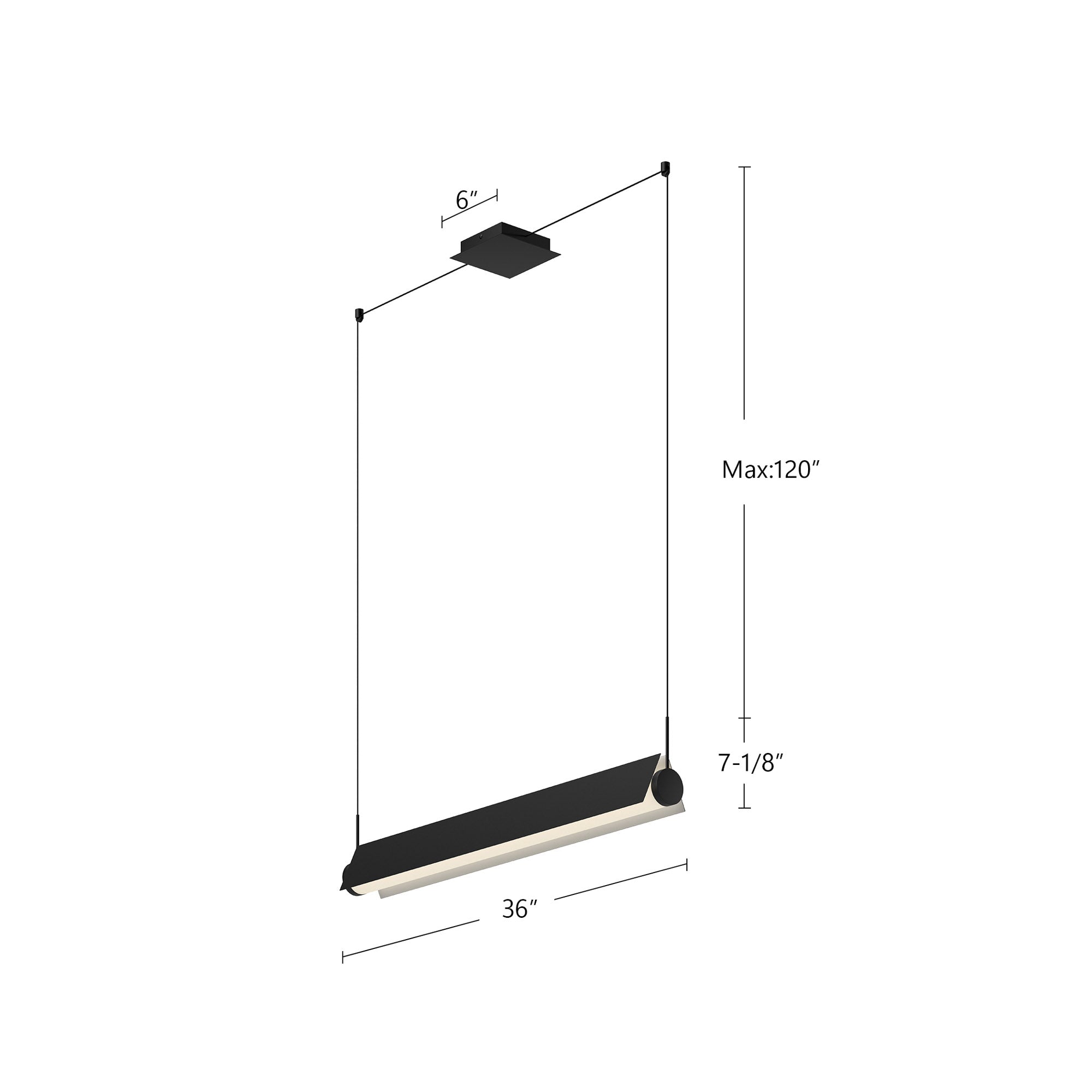 Phoenix 36-in Linear Pendant