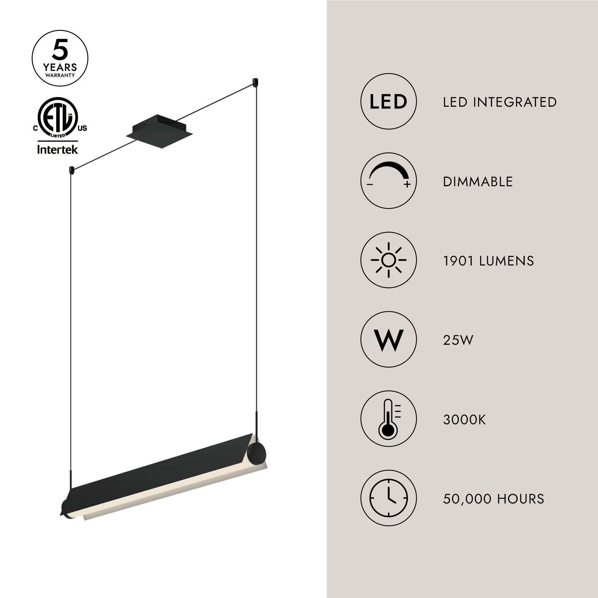 Phoenix 36-in Linear Pendant