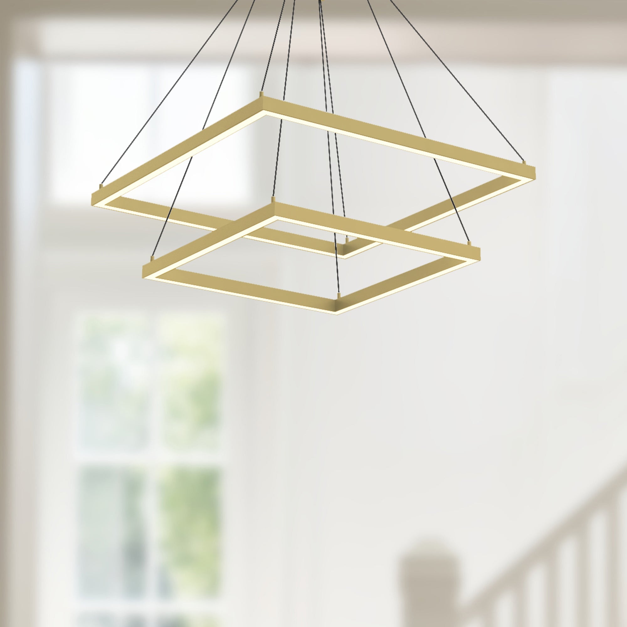 Piazza 24-in 2 Layer Chandelier