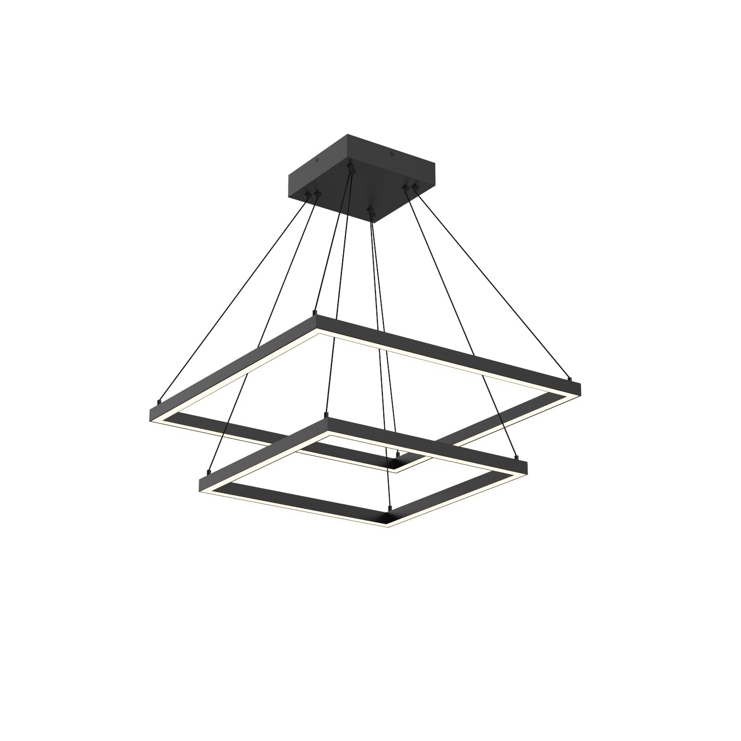Piazza 24-in 2 Layer Chandelier