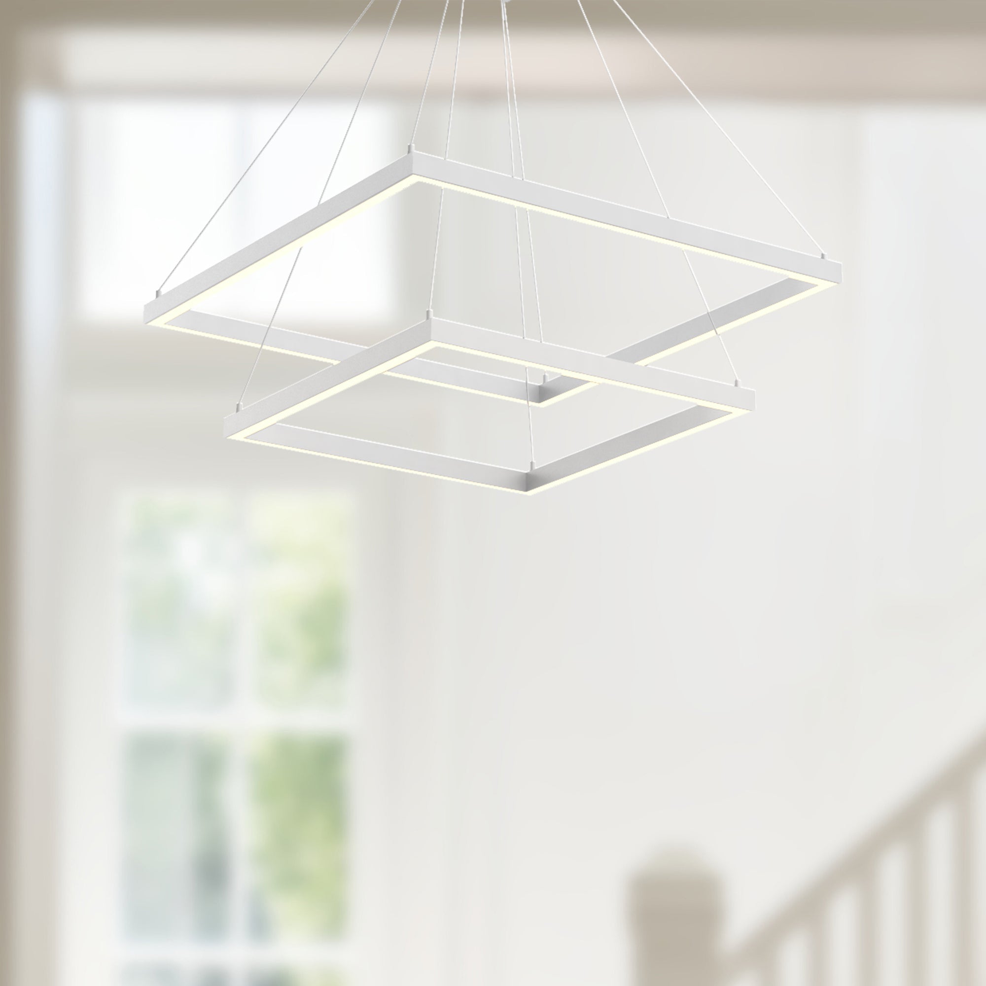 Piazza 24-in 2 Layer Chandelier