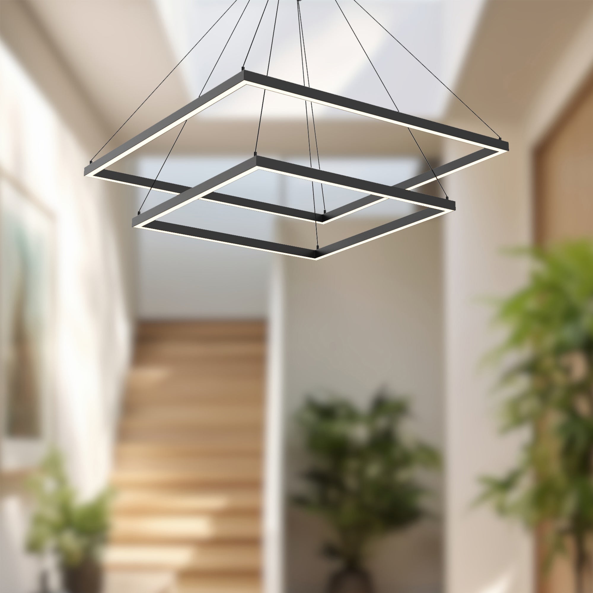 Piazza 32-in 2 Layer Chandelier