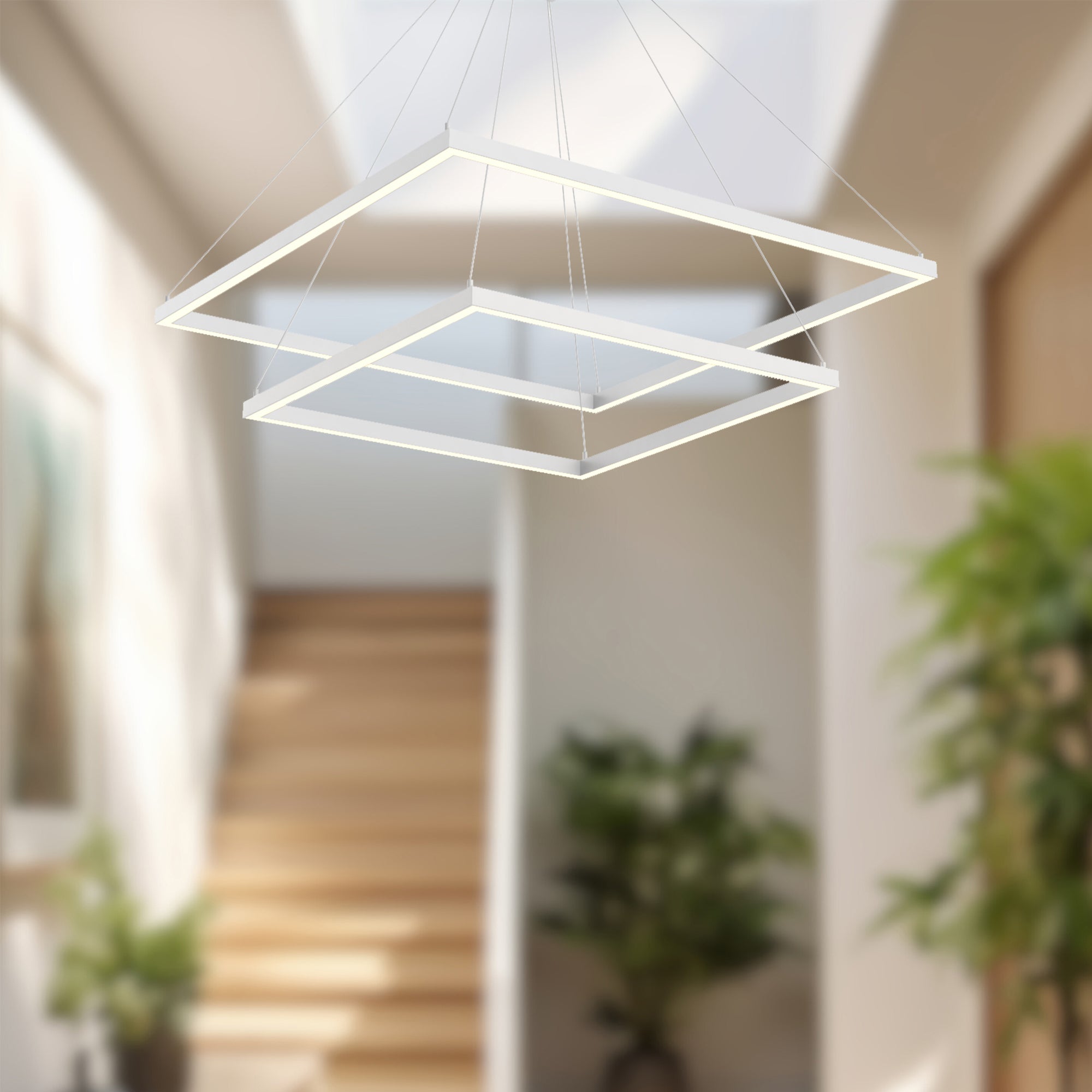 Piazza 32-in 2 Layer Chandelier