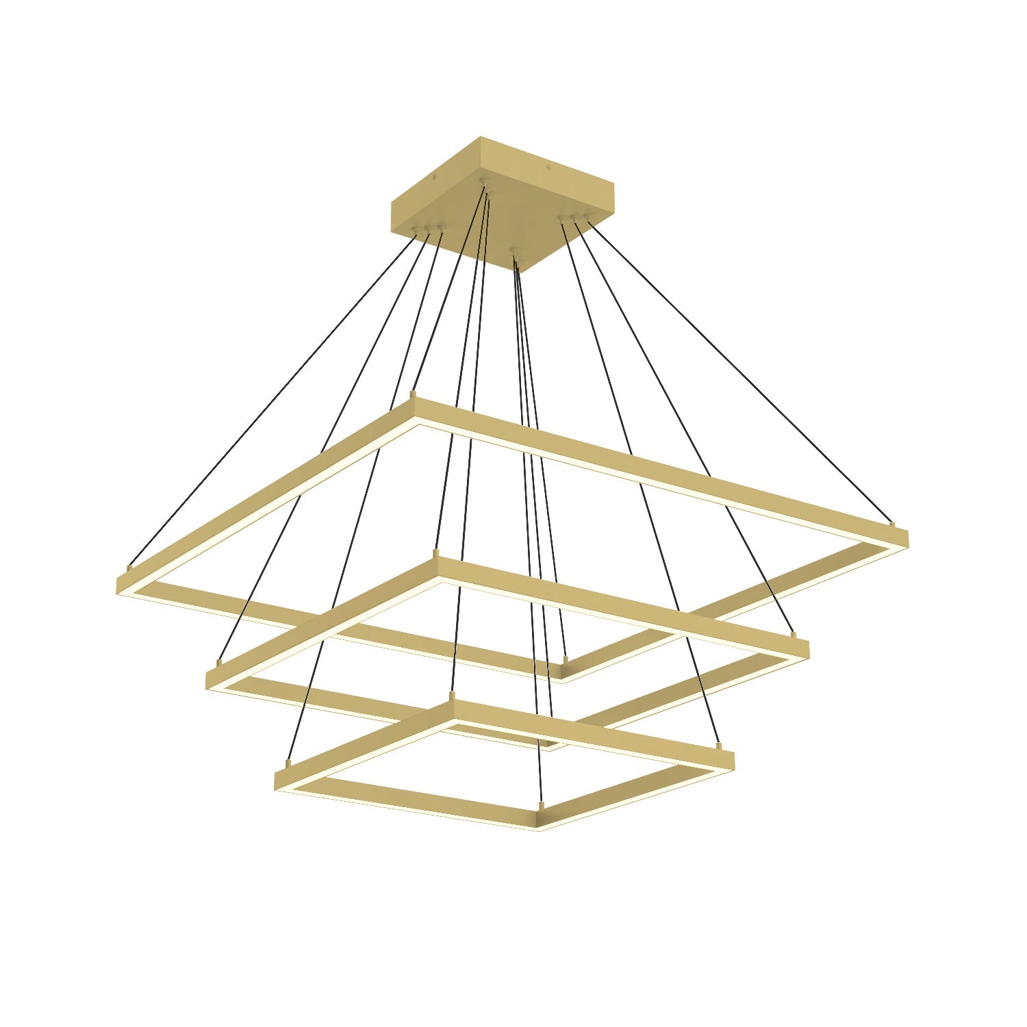 Piazza 32-in 3 Layer Chandelier