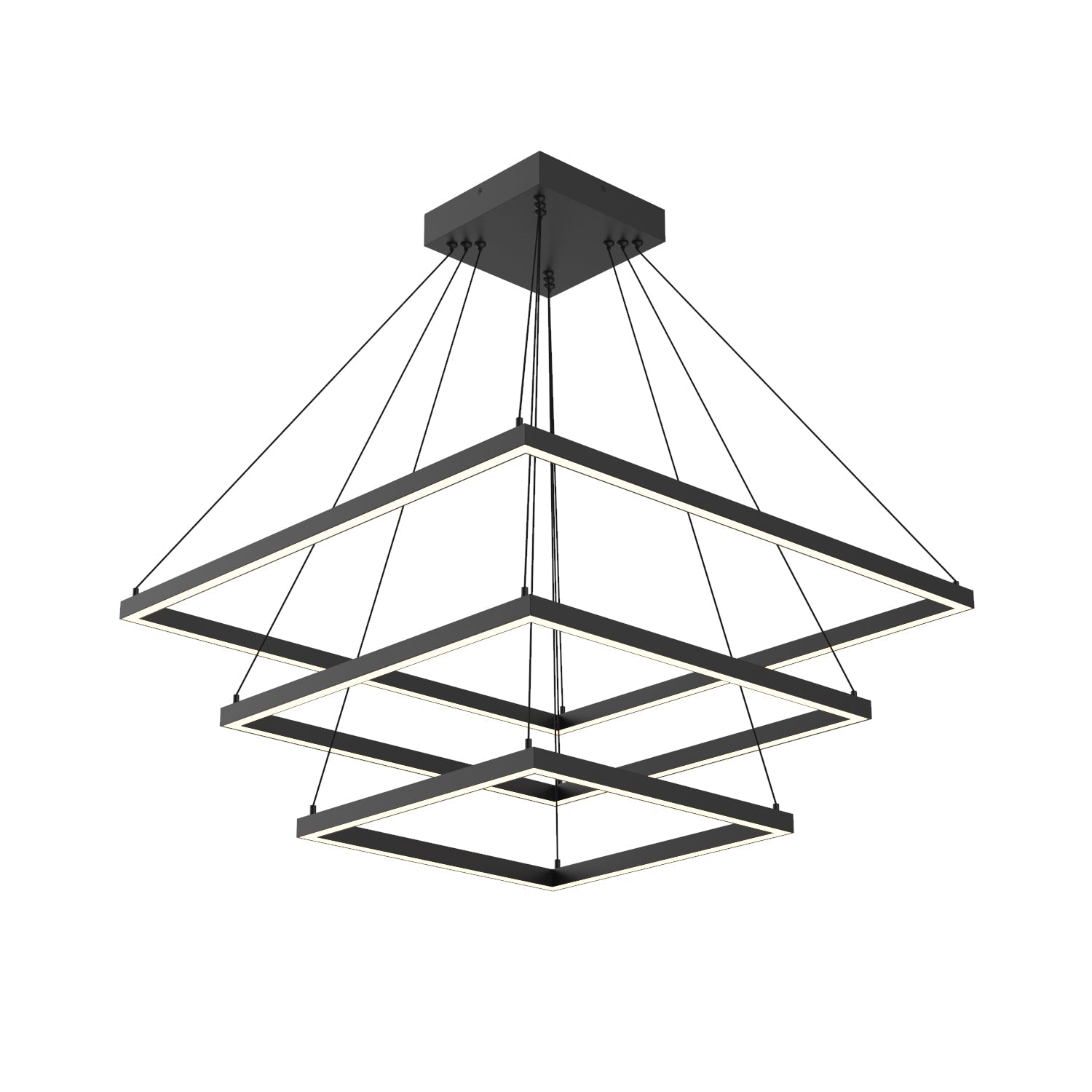 Piazza 32-in 3 Layer Chandelier