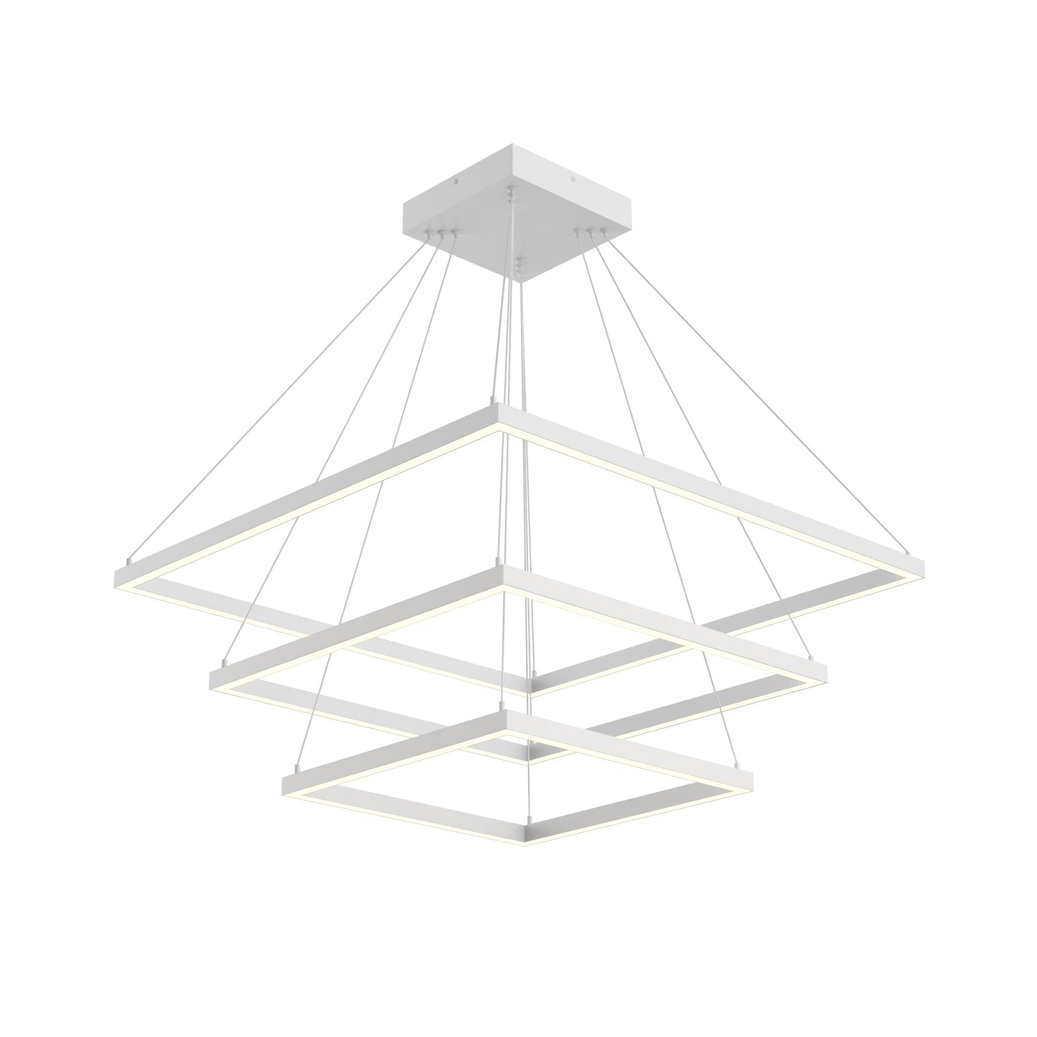 Piazza 32-in 3 Layer Chandelier