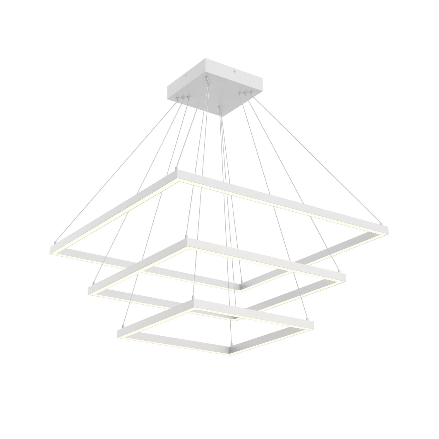 Piazza 32-in 3 Layer Chandelier
