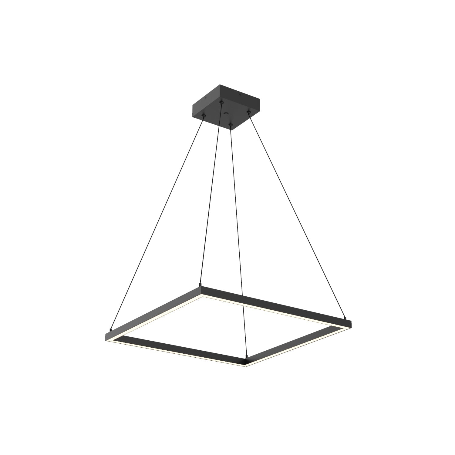 Piazza 24-in Pendant — Black [Universal Voltage and 0-10 Dimming]
