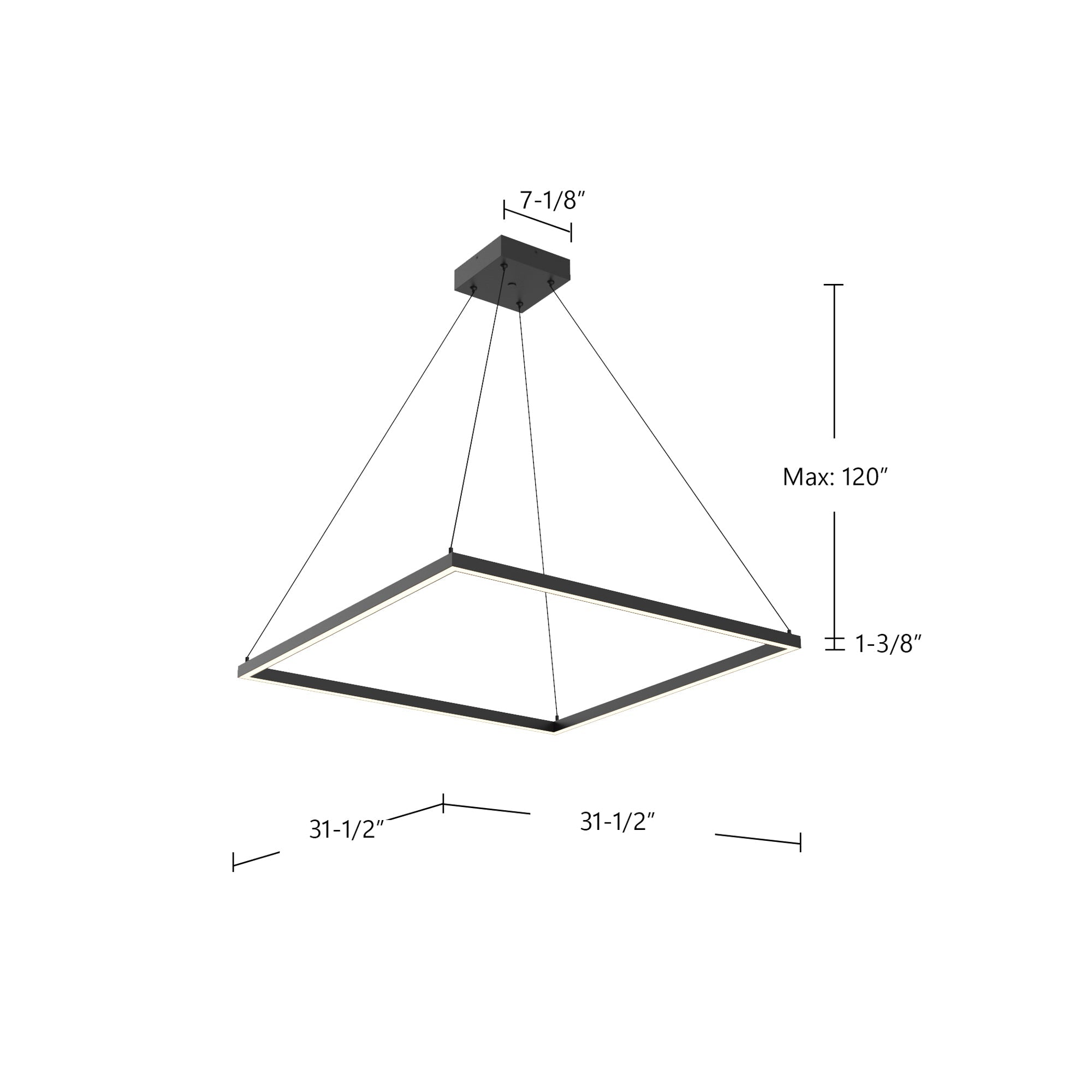 Piazza 32-in Pendant
