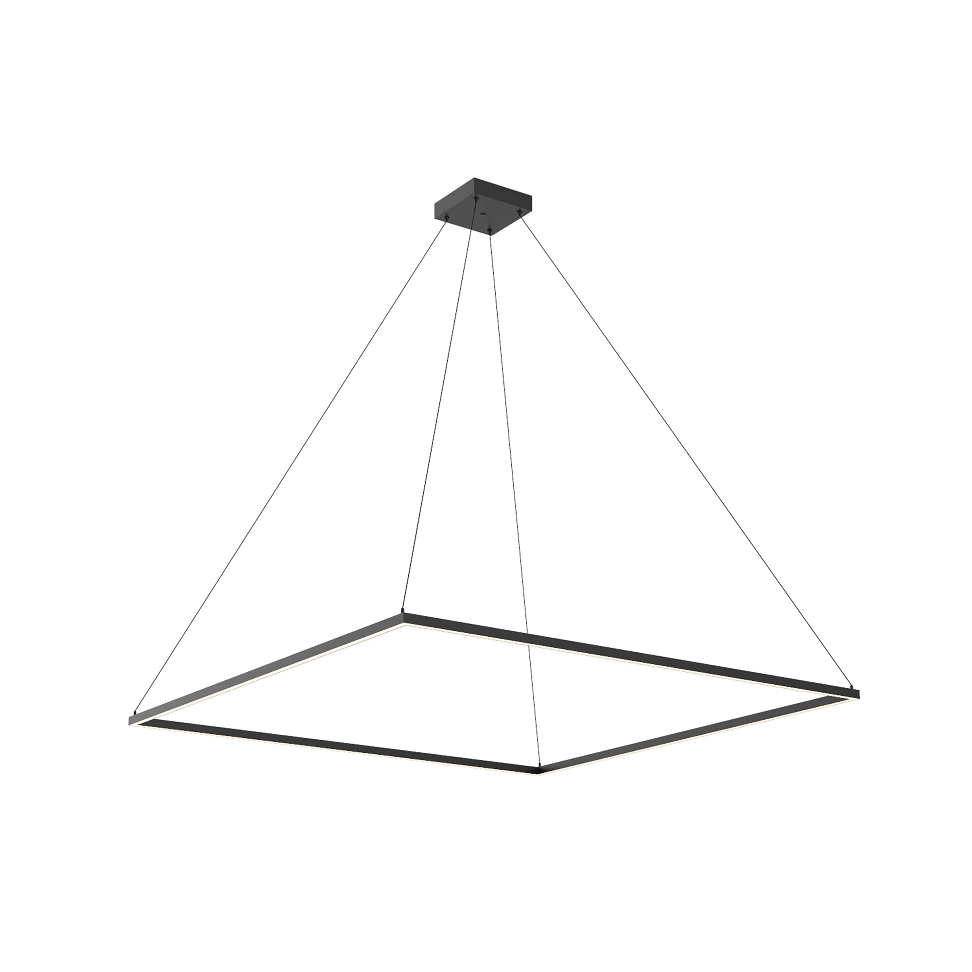 Piazza 60-in Pendant — Black [Universal Voltage and 0-10 Dimming]
