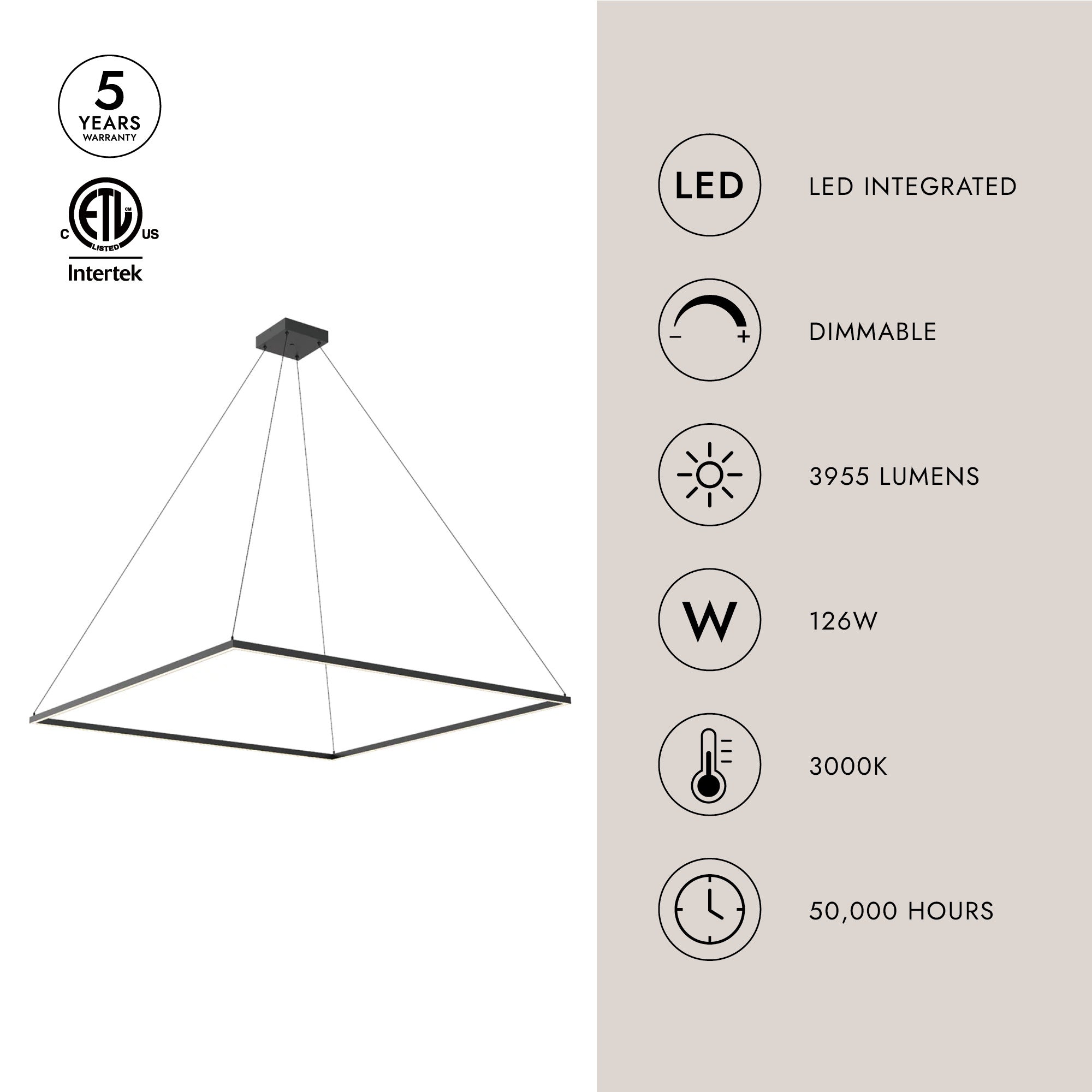 Piazza 60-in Pendant