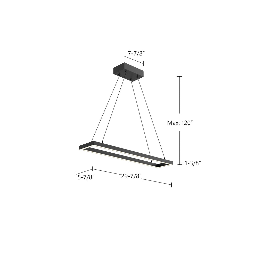 Piazza 30-in Pendant