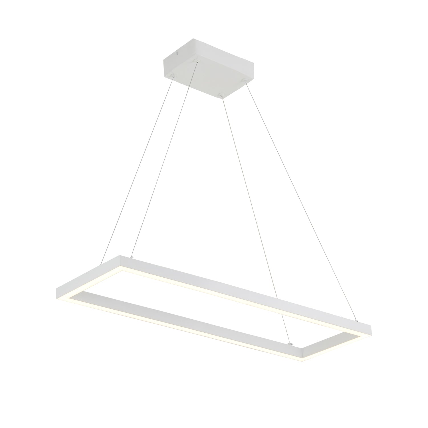 Piazza 30-in Pendant — White [Universal Voltage and 0-10 Dimming]