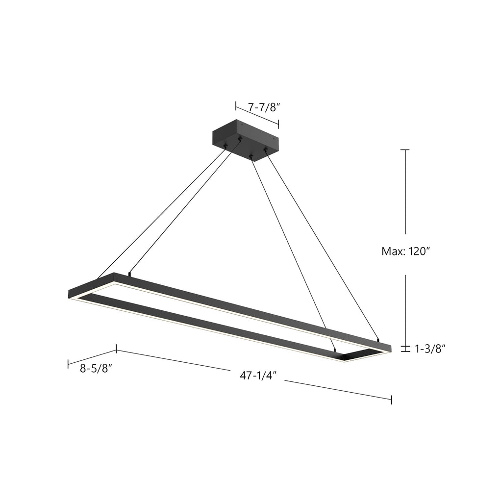 Piazza 48-in Pendant