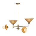 Piper 38-in Chandelier — Brushed Gold