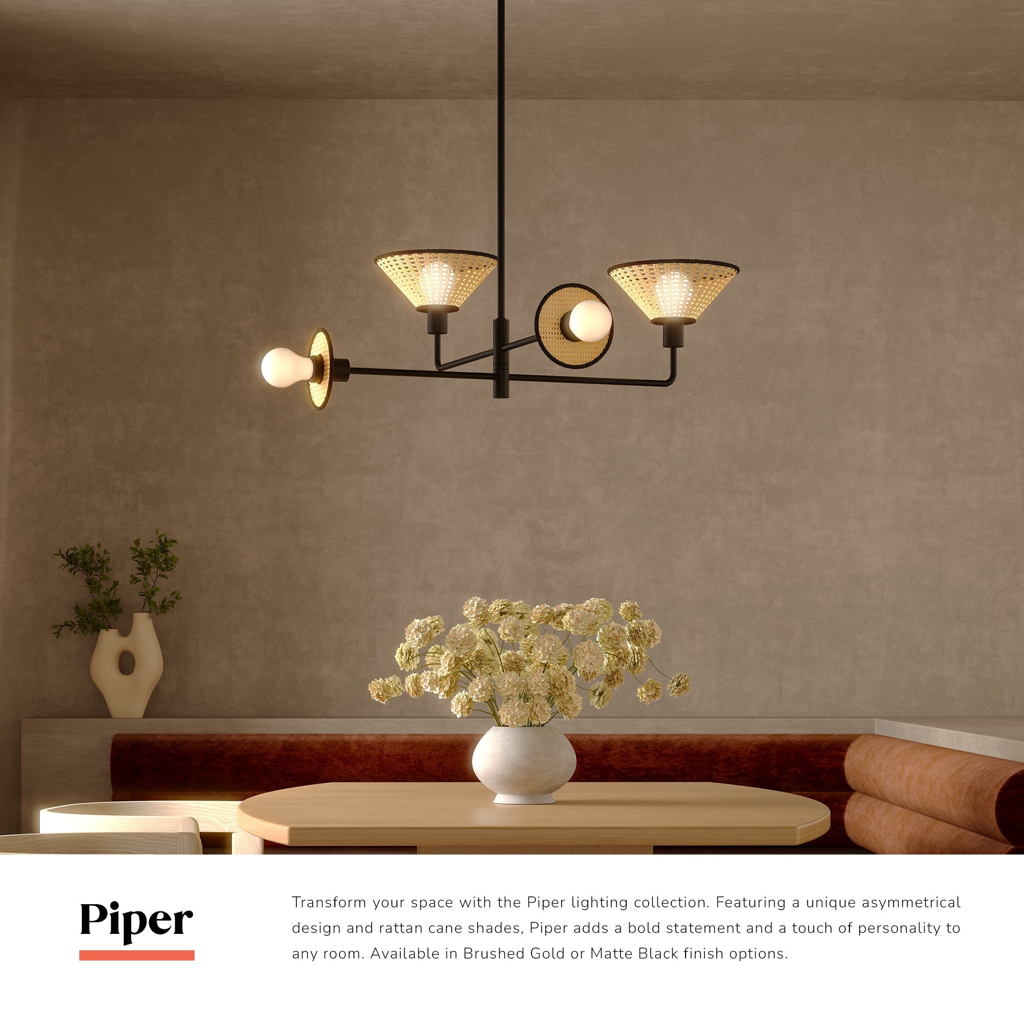 Piper 38-in Chandelier