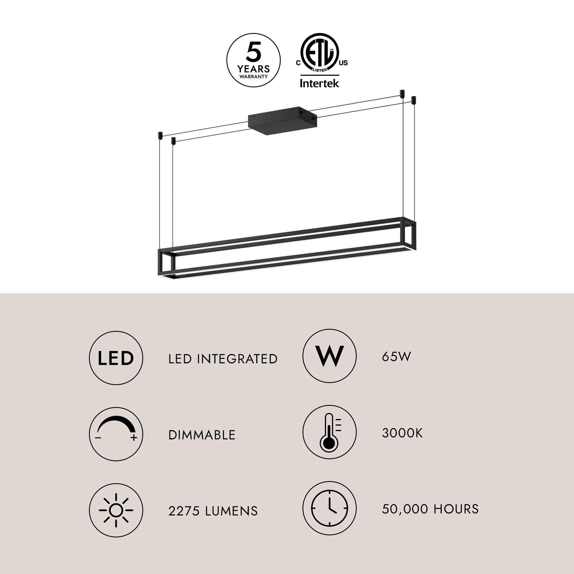 Plaza 48-inch Linear Pendant